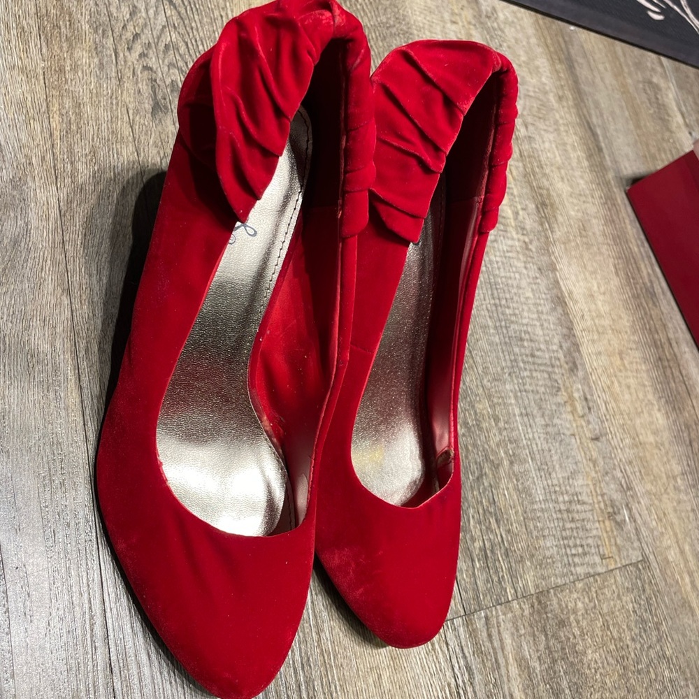 Red wedge heel - Picture 5 of 5